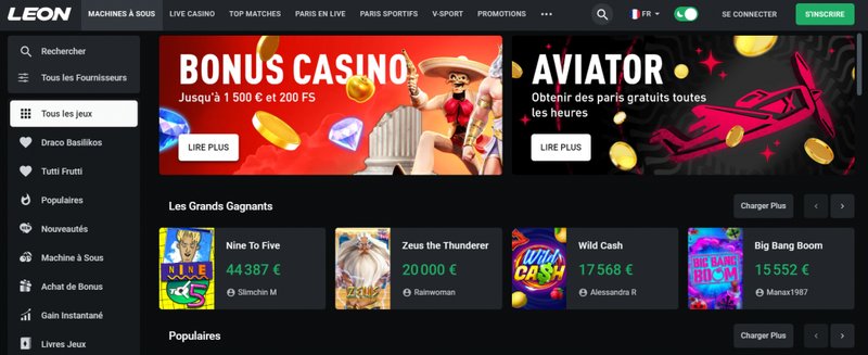 Image: Découvrez les Avantages du Casino en Ligne Leon France avec Bonus Attractif